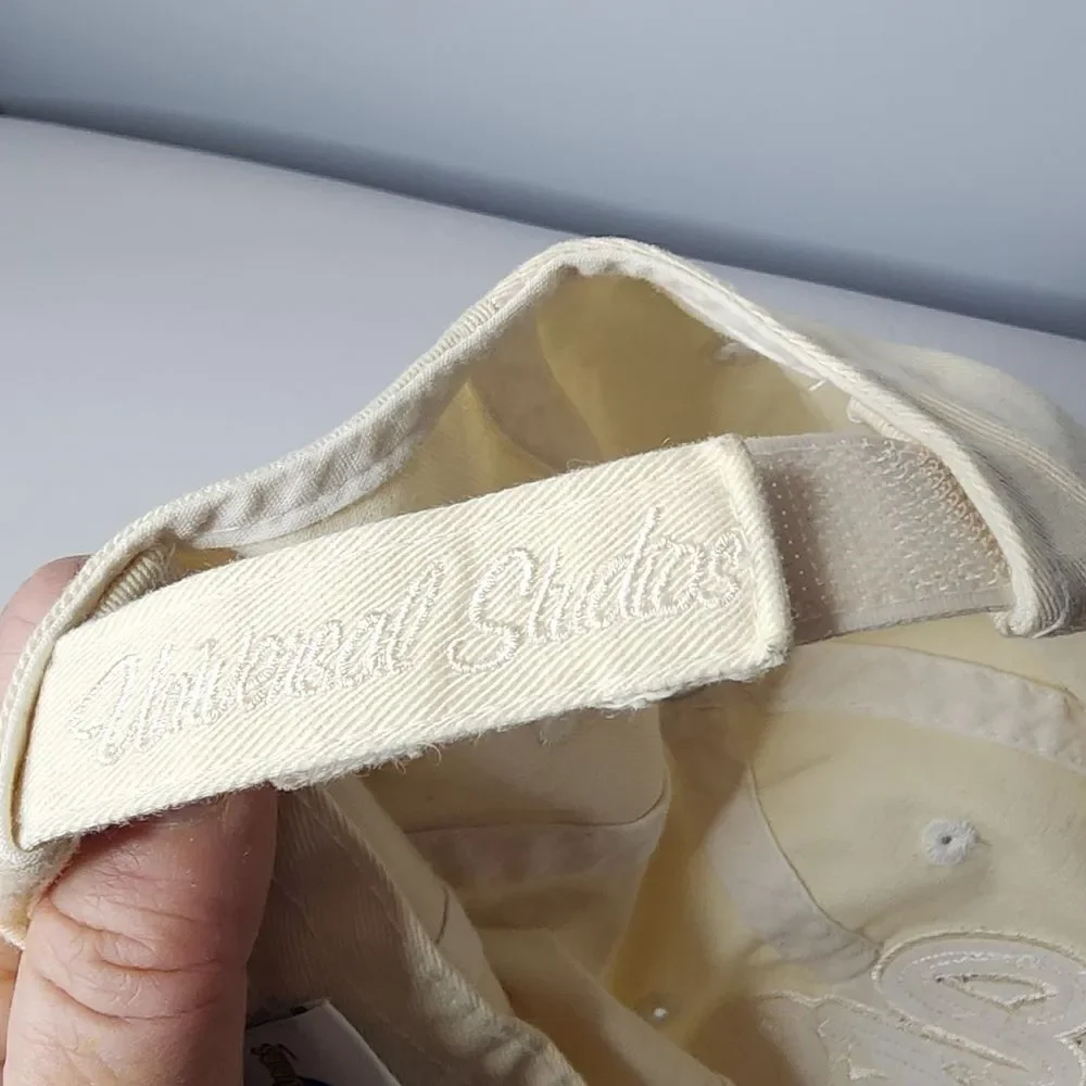 Universal Studios Cream Embroidered US Hat Adjustable Hook And Loop Closure